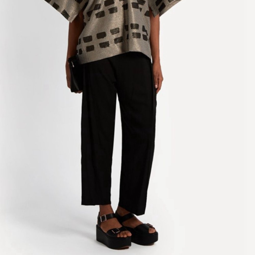 Vivienne Westwood Elisa Pleat-Front Trousers Black
